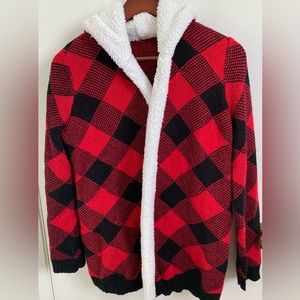 Cuddly hooded sweater